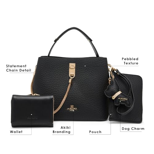 Akiki London Women's Oxford Crossbody Bucket Sling Bag | Ladies Purse Handbag | Gift for Women