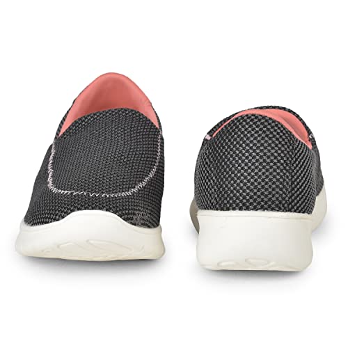 Liberty LEAP7X Olivia Sports Non Lacing Shoe for Women (Black_4)