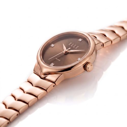 ELLE Women's Watch Linea Brown Round Dial EL-LN-BRN