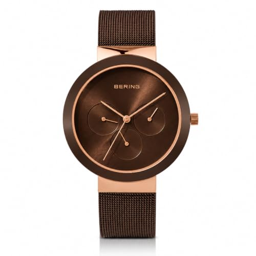BERING Round Analog Brown Dial Women Watch - 35036-262