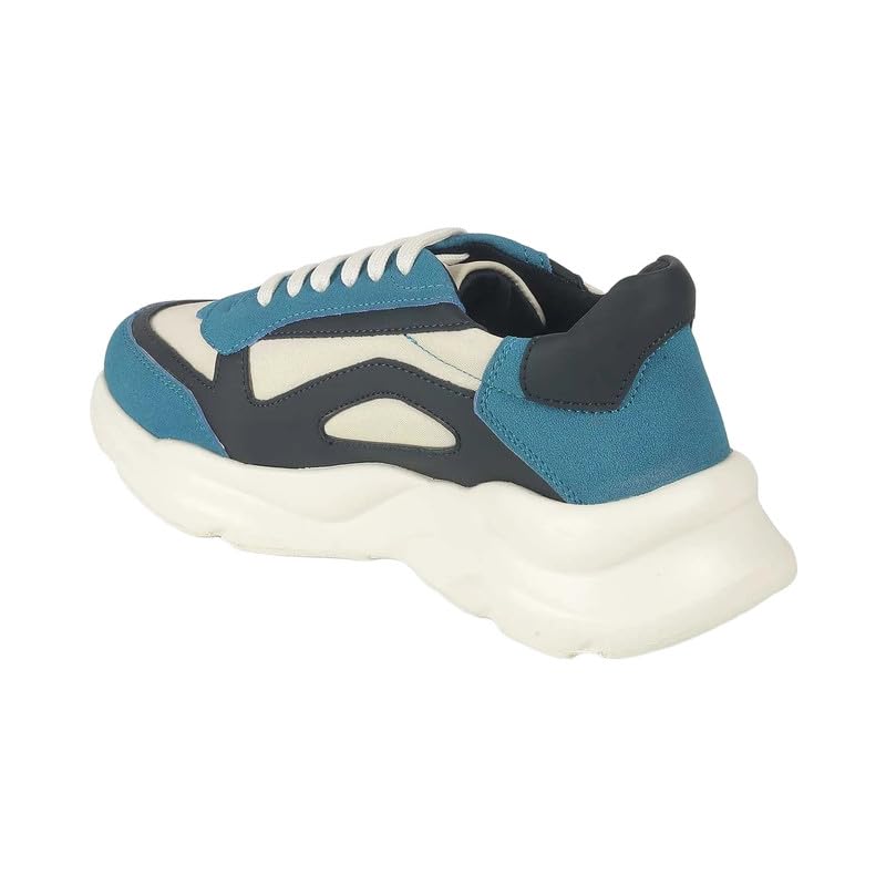 tresmode Balenci Blue Women's Sneakers in Size 7 UK / 40 EU
