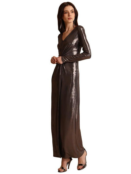 Kazo Trace Maxi Dress for Women Silver