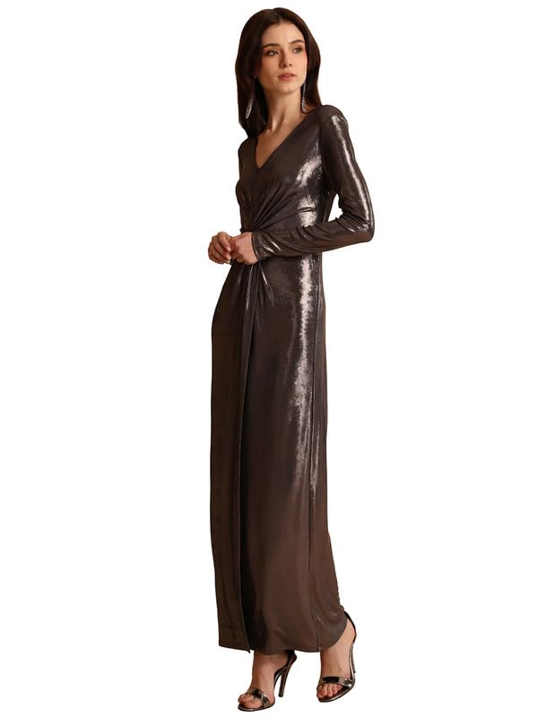 Kazo Trace Maxi Dress for Women Silver