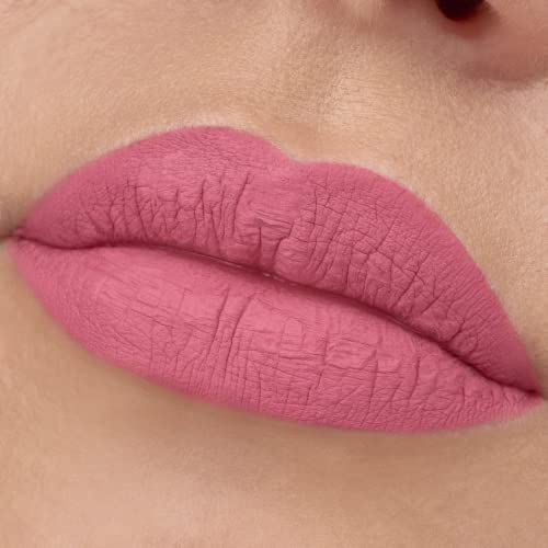 essence 8h Matte Liquid Lipstick, No. 05, Pink, Long-Lasting, Quick-Drying, Vegan, Waterproof, Oil-Free, Alcohol-Free, Pack of 1 (2.5 ml)
