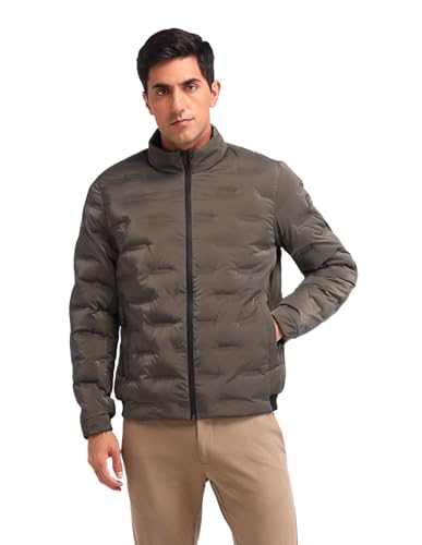 Arrow New York Men's A-Line Coat (ANAIJK4608_Brown