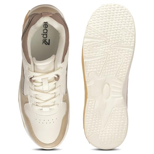 Liberty LEAP7X 3877 Beige Sports Lacing Sneakers for Men - 41