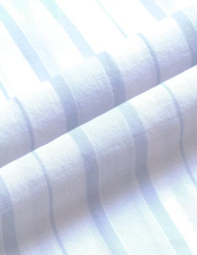 U.S.Polo Association Men's Vertical Striped Regular Fit Shirt (USSHT3378_Blue_44)