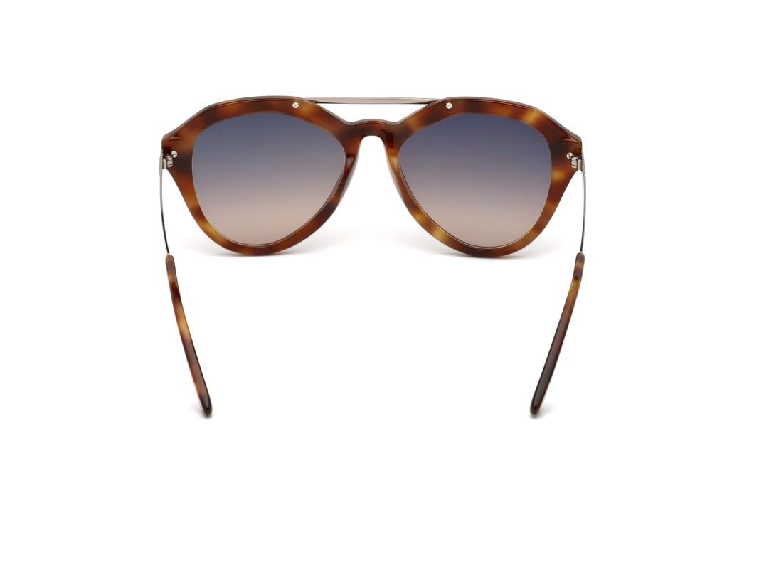 Tom Ford UV Protected Brown Oval Full Rim Sunglasses for Men - FT0576 54 53B