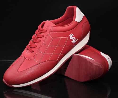LOUIS STITCH Ferrari Red Sneaker for Men | Comfortable Sneaker | LSP-SNK-AVI010-FR | UK-9