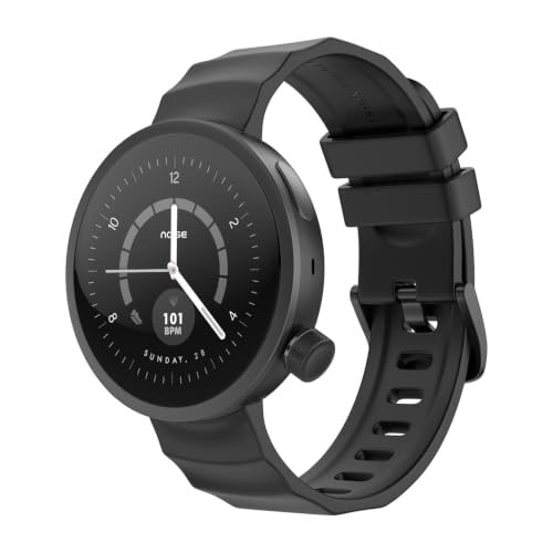 Noise Alt Watch 1 Smart Watch 1.32” AMOLED Display, Built-in GPS, AI Suite, Functional Rotating Crown, 1000NITS Brightness, Upto 14 Days Battery - Chosen Black