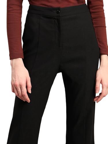 VERO MODA Womens Bootcut Pants Jet Black