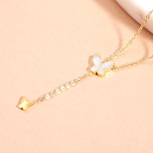 PALMONAS Butterfly Bliss Pendant Necklace for Women - Waterproof & Anti-Tarnish Jewellery, Gift For Girls & Women