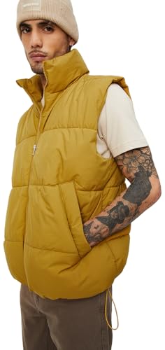 Max Men's A-Line Coat (VCSJKFES2301NC_Yellow_M