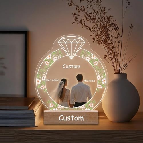 CRAFTY MARVELS Customized Caricature with Led, Husband, Anniversary, Wedding, Couple, Birthday, Marriage, Wedding Gifts, 5x7 inch