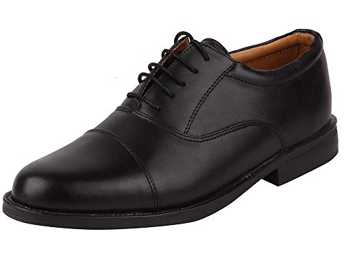Bata Men's Lace Up Formal Shoes (Black, Numeric_7)