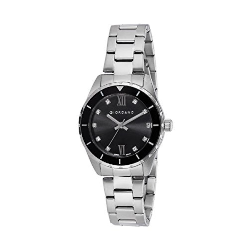 Giordano Analog Watch for Women with 3 Hand Mechanism Mesh Metal Strap and Roman Indices