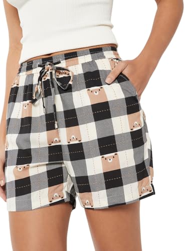 Max Women Checked Sleepwear Shorts (Multicolour_M)