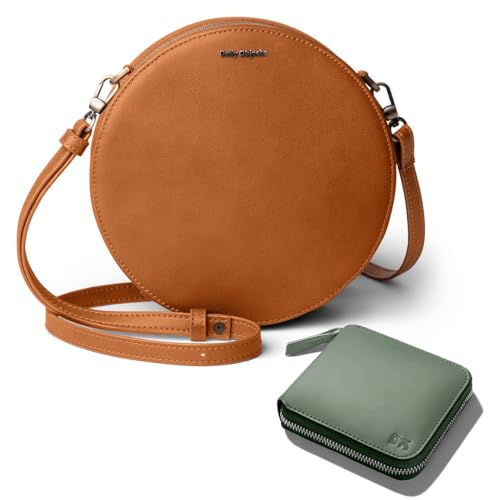 DailyObjects Orbis Sling Crossbody Bag for Women and Stylish Latest Zip Wallet Purse for Girls & Women | Durable Vegan Leather | Handcrafted Ladies Bag | Zip Closure | Mobile Sling Side Bag (Combo)