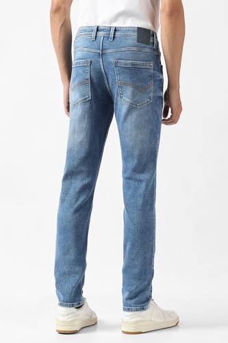 Van Heusen Men's Regular Jeans (VXDNCRKFN59218_Blue