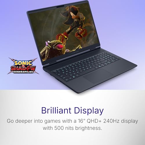 Alienware 16X Aurora Gaming Laptop, AI Enabled Intel Core Ultra9 HX Processor, 32GB DDR5, 1TB SSD, NVIDIA GeForce RTX 5070, 8GB GDDR7, 16" QHD+ 240Hz Display, Backlit KB, Interstellar Indigo, 2.66kg