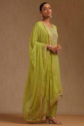 Soch Women's Organza Salwar Suit Set (SMUA5CD2086_Light Green