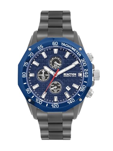 Kenneth Cole Reaction Chronograph Blue Dial Watch for Men - KRWGI0070706