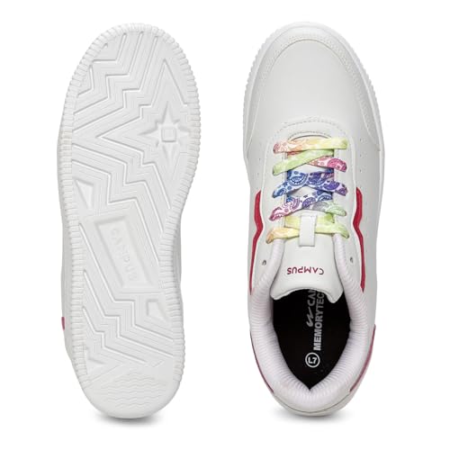 Campus Women's OGL-10 WHT/Rani Sneakers - 5UK/India OGL-10