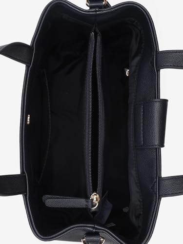 Striped Blue Pu Sling Bag