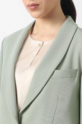 Women Green Textured Blazer