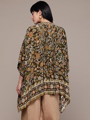 Ritu Kumar Brown Flora Kurti