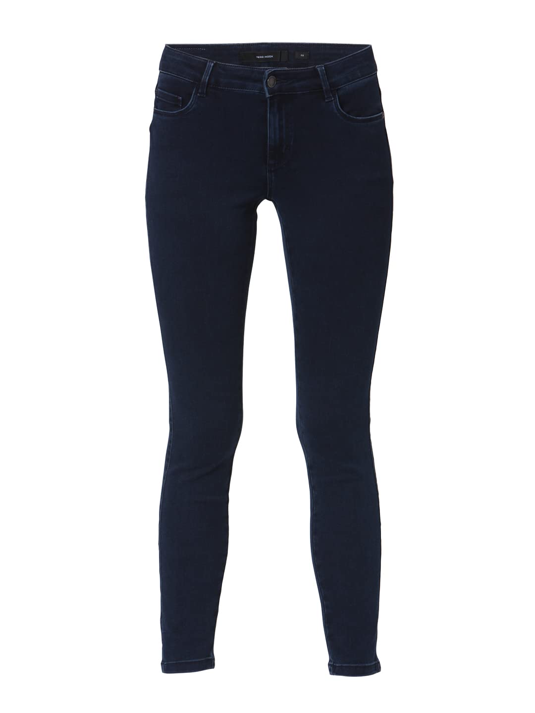 VERO MODA Women's Cotton Blend Skinny Fit Blue Classic Jeans_28