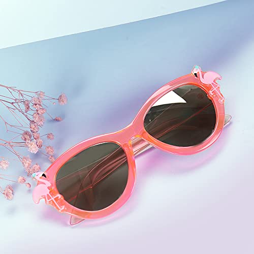 Carlton London Girl's Grey Lens & Pink Cateye Sunglasses