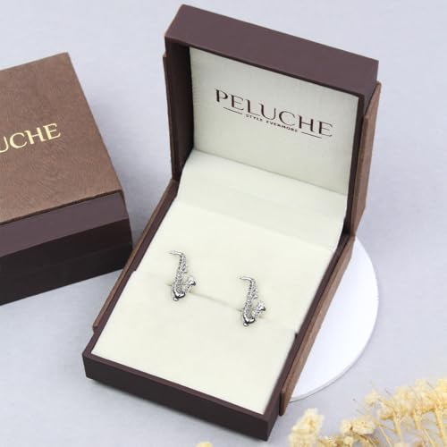 Peluche Silver Trumpet Cufflinks for Men
