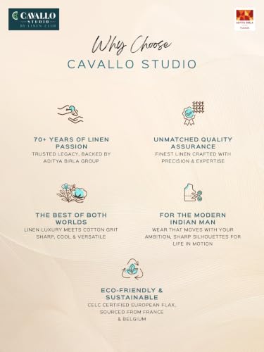 Cavallo by Linen Club Men's Half Sleeve Solid Regular fit Linen-Cotton Casual Shirt Dark Green