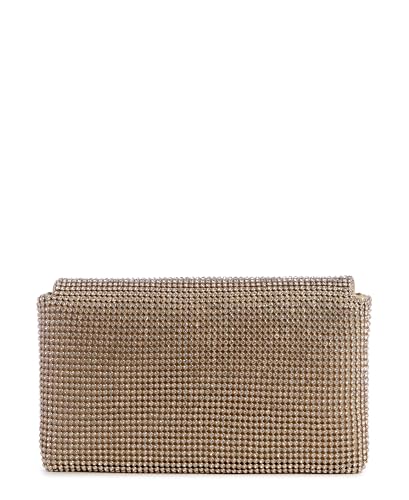 GUESS Gold Embellished Zalina Flap Clutch