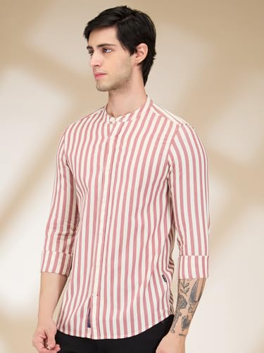 Being Human Red Regular Fit Regular Collar Men's Shirt Clothing