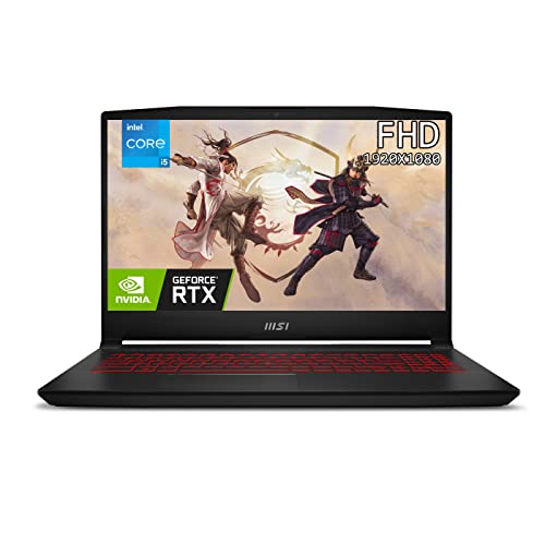 MSI Katana GF66, Intel 12th Gen. i5-12450H, 40CM FHD 144Hz Gaming Laptop (8GB/512GB NVMe SSD/Windows 11 Home/Nvidia RTX3050 4GB GDDR6/Black/2.25Kg), 12UC-636IN