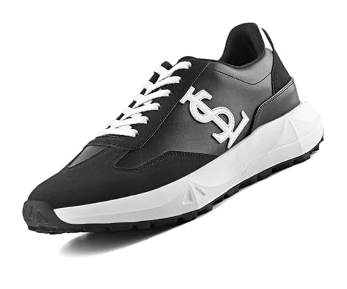 LOUIS STITCH Egyptian Black Sneaker for Men | Comfortable & Durable Sneaker | LSP-SNK-NBL-JB | UK-9