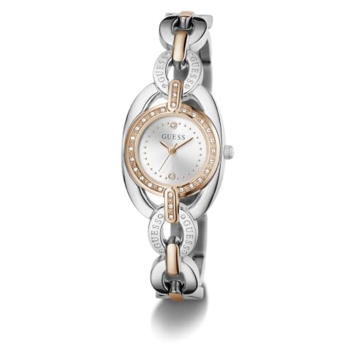 GUESS Round 26mm Silver Dial Analog Women Watch - GW1082L5