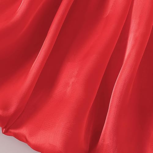 Hopscotch Girls Red Short Sleeves Sequin Bodice Flared Party Dress for Age (12-18 Months)