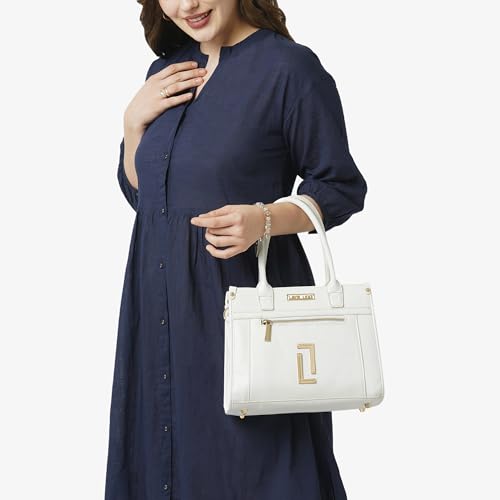 Lavie Luxe Women's Sasha Medium Satchel Bag for Women | Satchel Handbag for Work | Ladies purse | Stylish Shoulder Bag | Gift for Women