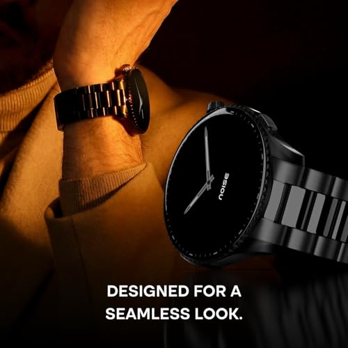 Noise Newly Launched Halo 3 Smart Watch with 1.43” AMOLED Display, 1000 NITS Brightness, Premium Metal Design, Powered by AI Pro, AI Transcription, Morning Briefs, 7-Day Battery(Vintage Brown)