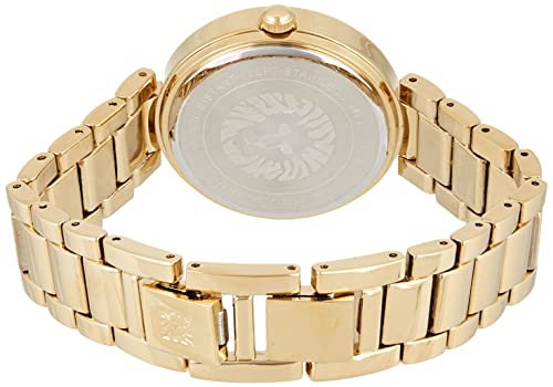 Anne Klein New York Analogue Women's Watch (Green Dial Gold Colored Strap)