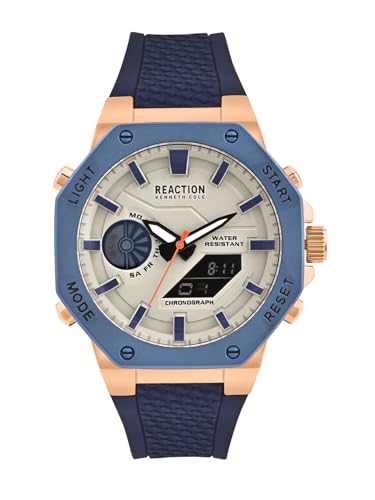 Kenneth Cole Reaction Digi-Analog Grey Dial Watch for Men - KRWGP0069105