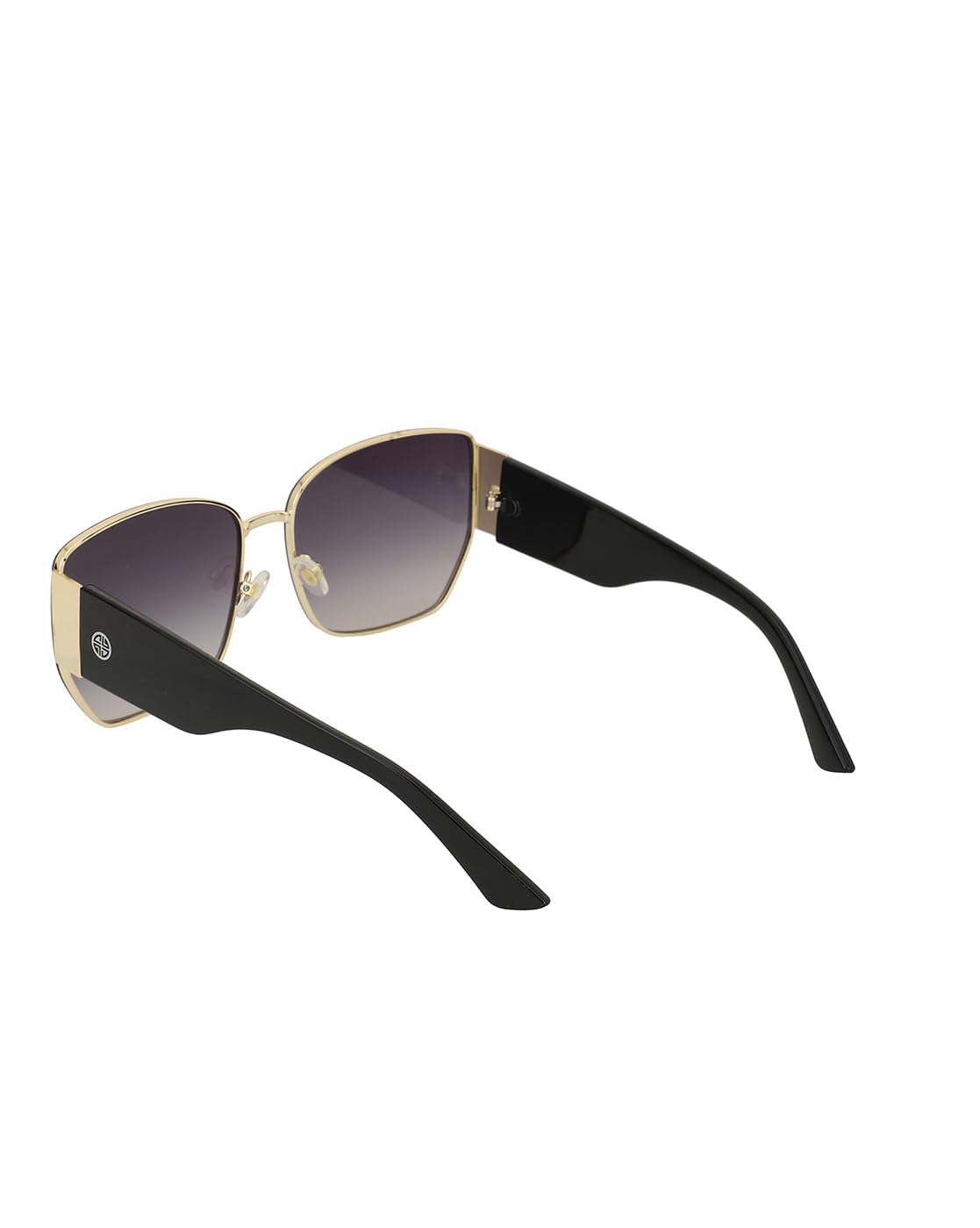 Carlton London Gold and Black toned with UV Protected Oversized Women Sunglass