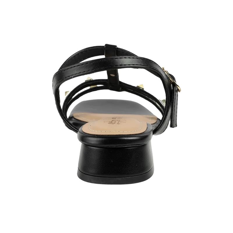 tresmode SUD Black Women's Dress Block Heel Sandals in Size 7 UK / 40 EU