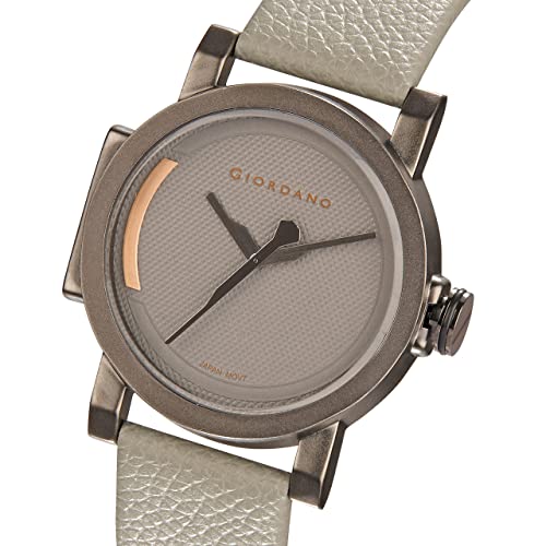 Giordano Dapper Collection Analog Watch for Men and Leather Strap Wrist Watches for Men for Casual & Formal Wear - GD-4063