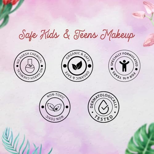 Whimsy Beauty Mini Lip Gloss Kit | Safe, Non Toxic Lip Gloss Set for Kids, Preteens & Girls | Moisturizing Lip Glosses with Vitamin E, Shea Butter & Jojoba Oil | Vegan and Cruelty Free (Pack of 5)
