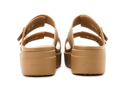 Crocs Brooklyn Buckle Women Sandal (Color-Brown | Size-6)