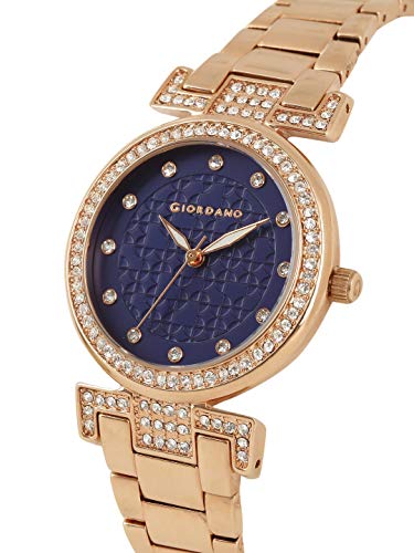 Giordano 3 Hand Mechanism Analog Wrist Watch for Women Water Resistant with Classy Dial and Strap|Compliment Your Look|Ideal Gift for Female|Girl's|Ladies - A2057